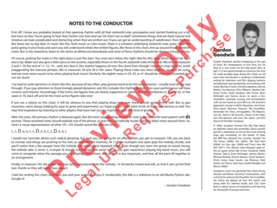 Crunchy Frog Crunchy Frog Jazz Ensemble scores gallery preview page 3