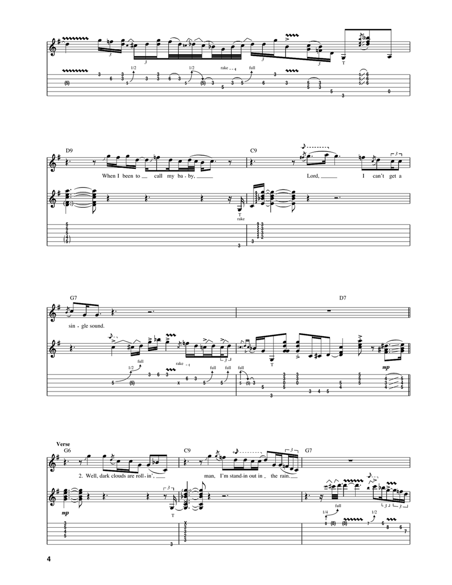 Texas Flood Texas Flood Acoustic Guitar scores gallery preview page 4