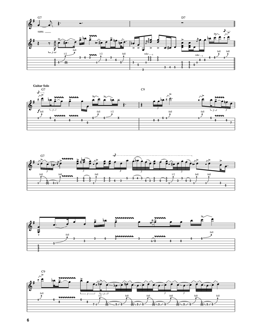 Texas Flood Texas Flood Acoustic Guitar scores gallery preview page 6