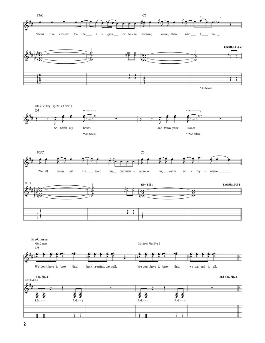 Bully Bully Acoustic Guitar scores gallery preview page 2