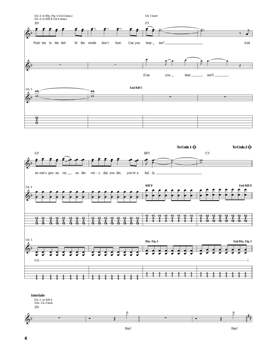 Bully Bully Acoustic Guitar scores gallery preview page 4