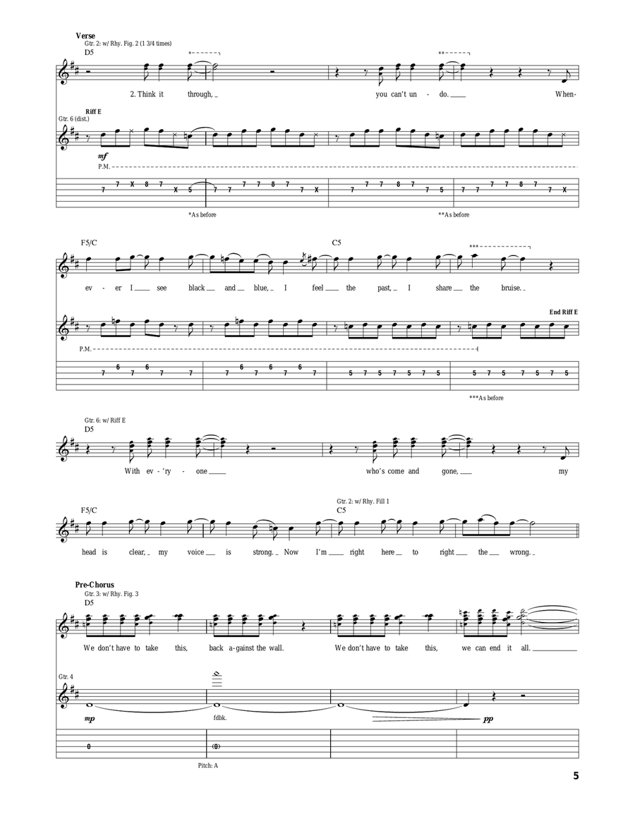 Bully Bully Acoustic Guitar scores gallery preview page 5