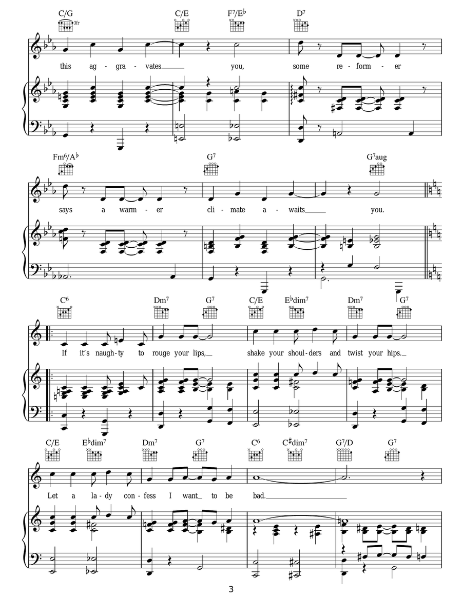 I Want To Be Bad Acoustic Guitar scores gallery preview page 3