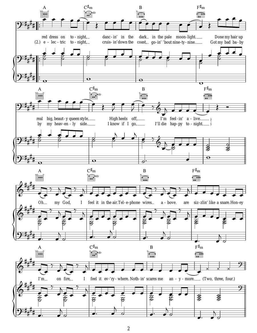 Summertime Sadness Summertime Sadness Acoustic Guitar scores gallery preview page 2