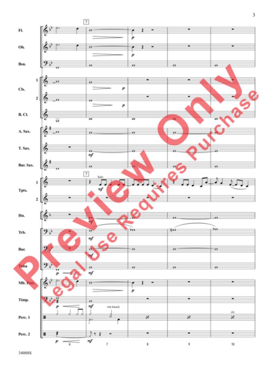 The Greatest Love of All Concert Band scores gallery preview page 4