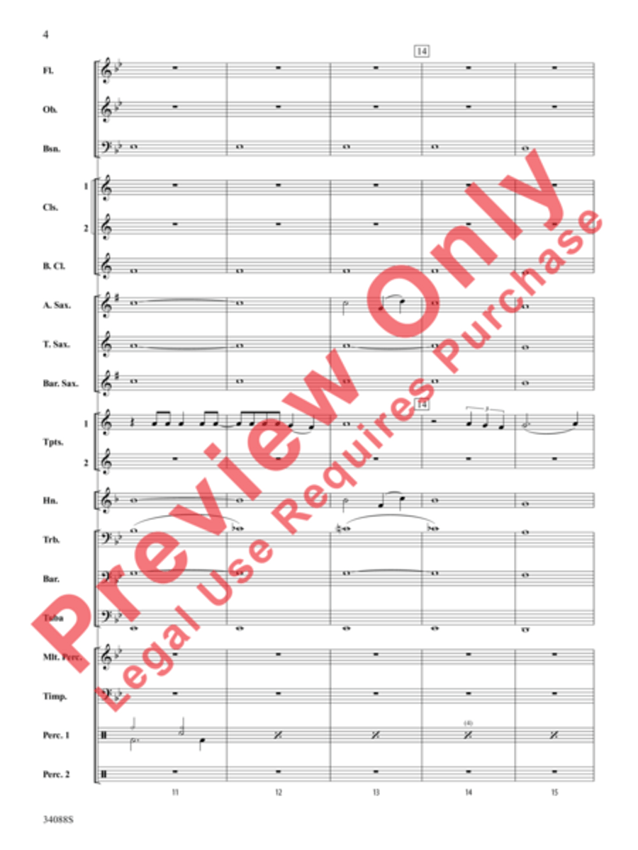 The Greatest Love of All Concert Band scores gallery preview page 5