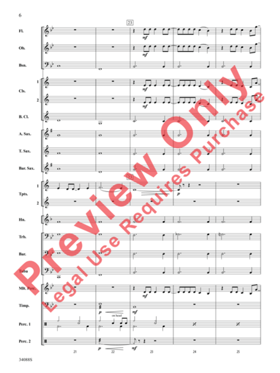 The Greatest Love of All Concert Band scores gallery preview page 7
