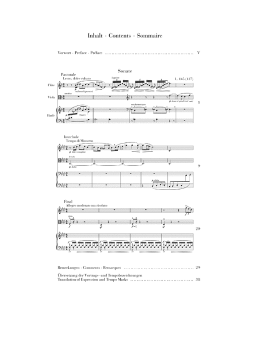 Claude Debussy – Sonata for Flute, Viola and Harp Flute scores gallery preview page 2