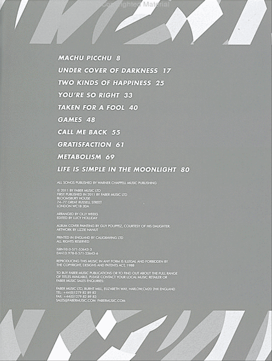 The Strokes -- Angles The Strokes -- Angles Guitar Tablature scores gallery preview page 2