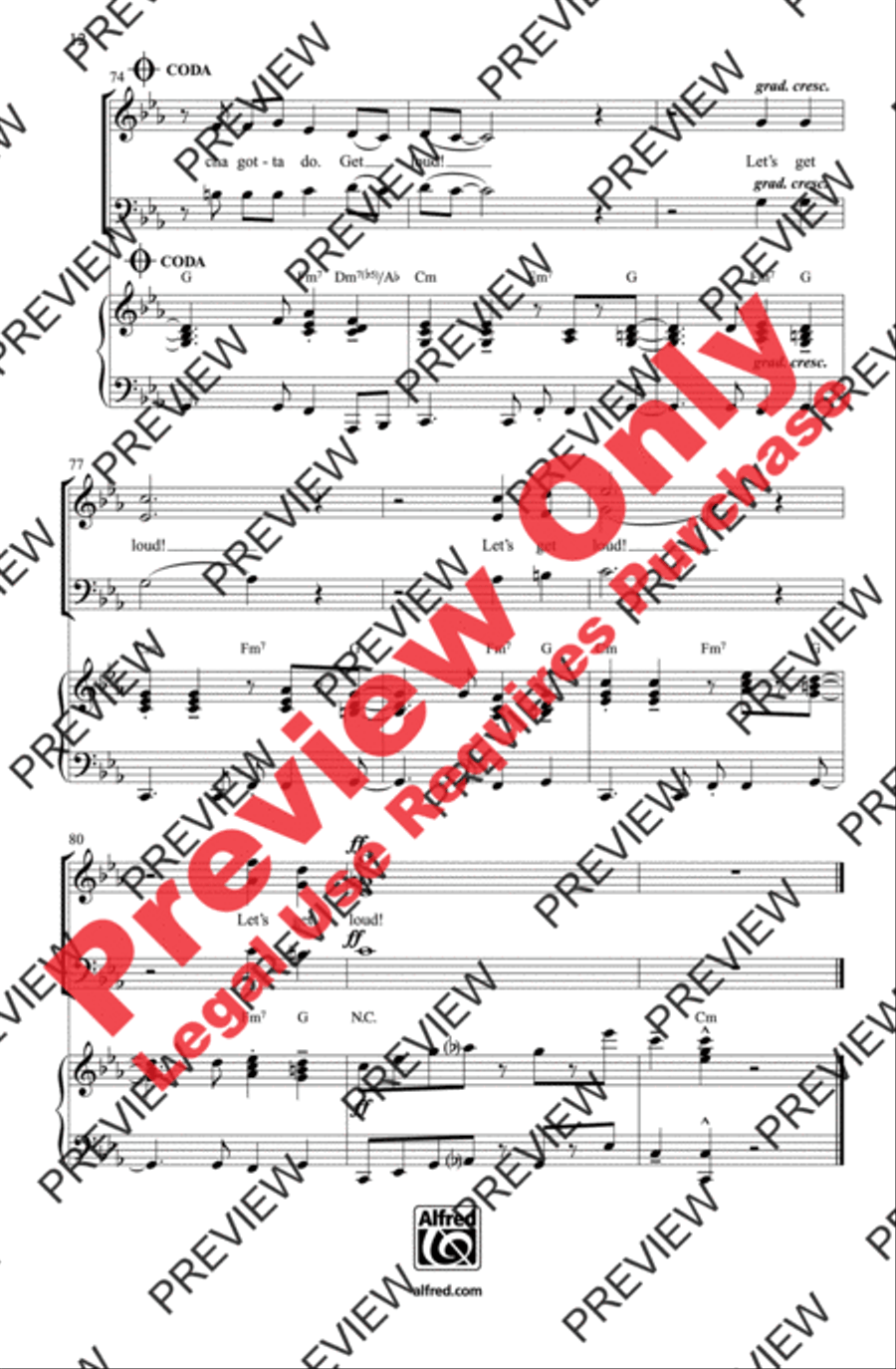 Let's Get Loud Let's Get Loud 3-Part scores gallery preview page 12