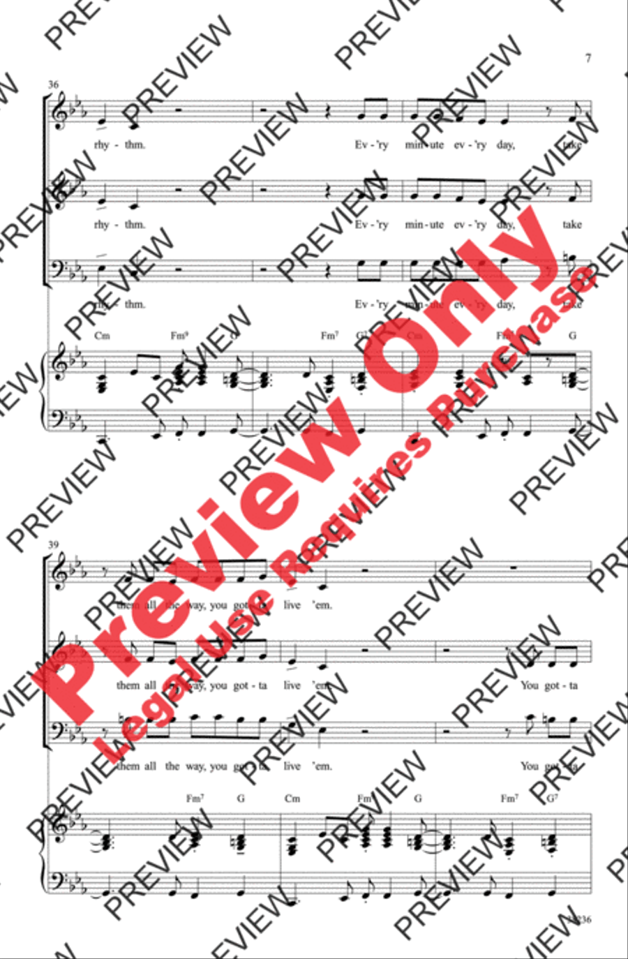 Let's Get Loud Let's Get Loud 3-Part scores gallery preview page 7