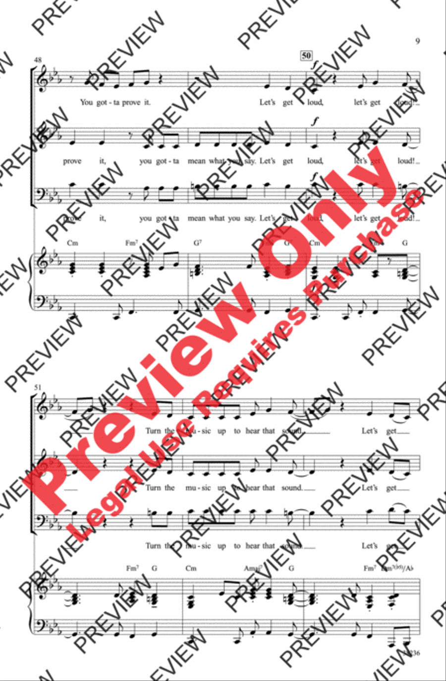 Let's Get Loud Let's Get Loud 3-Part scores gallery preview page 9