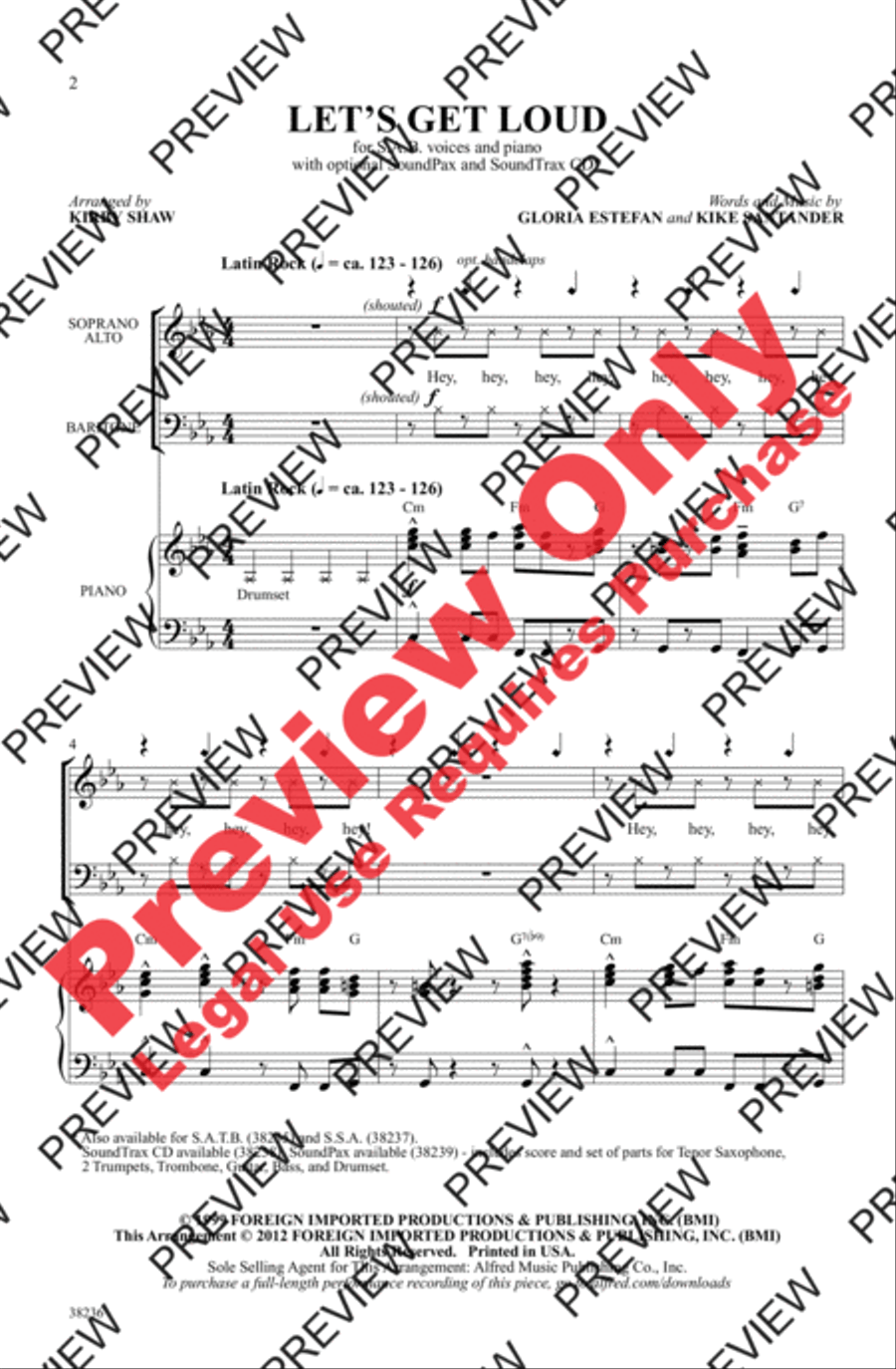 Let's Get Loud Let's Get Loud 3-Part scores gallery preview page 13