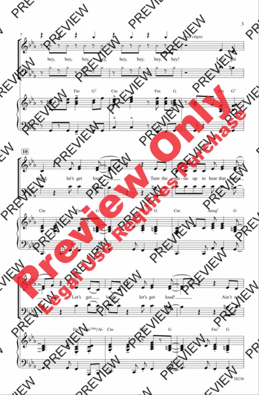 Let's Get Loud Let's Get Loud 3-Part scores gallery preview page 14