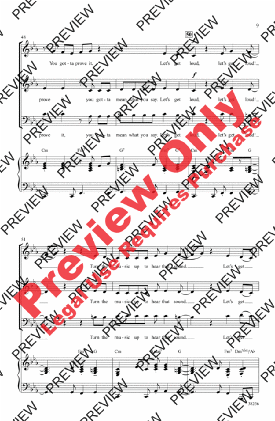 Let's Get Loud Let's Get Loud 3-Part scores gallery preview page 20