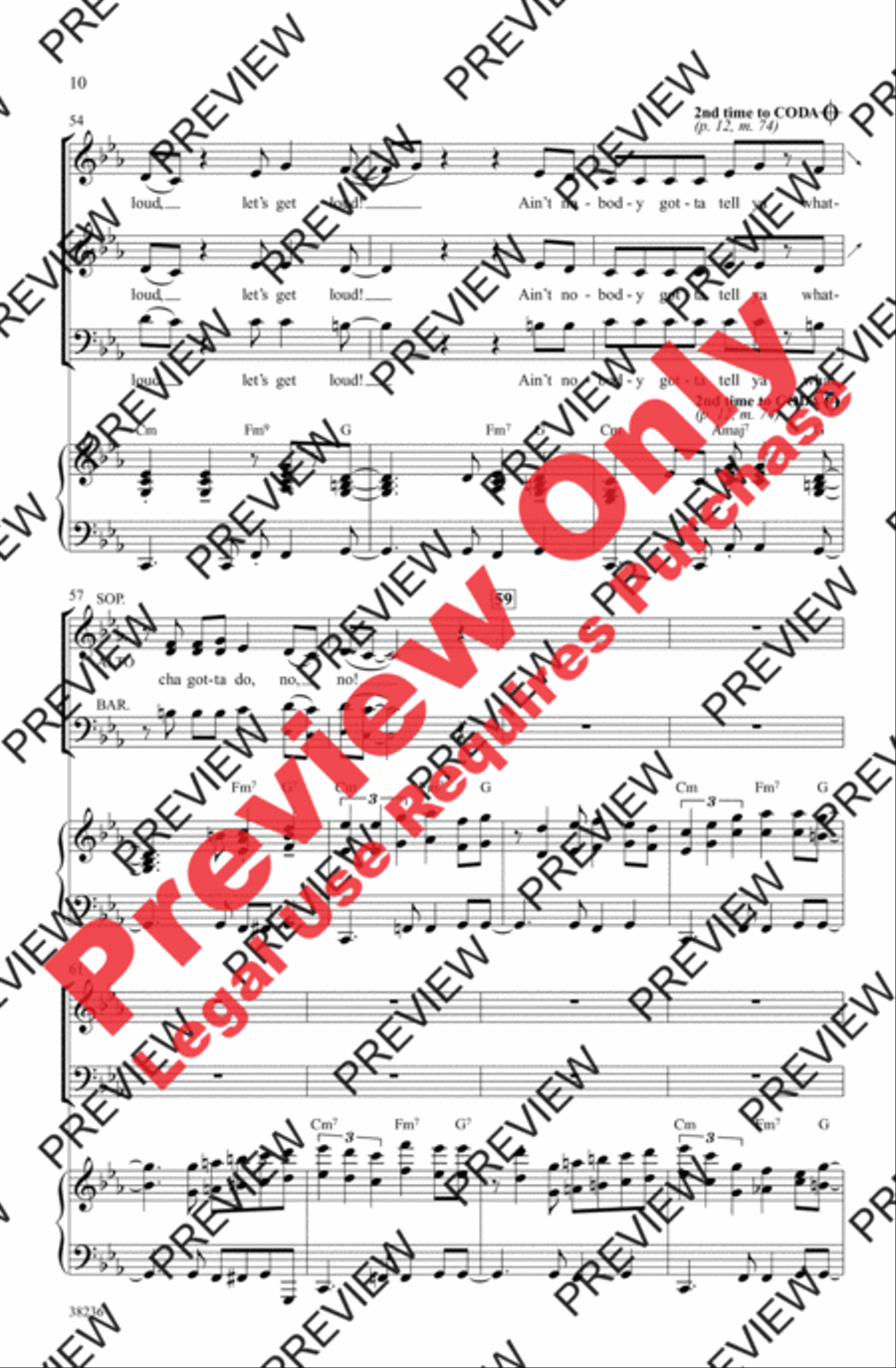 Let's Get Loud Let's Get Loud 3-Part scores gallery preview page 21