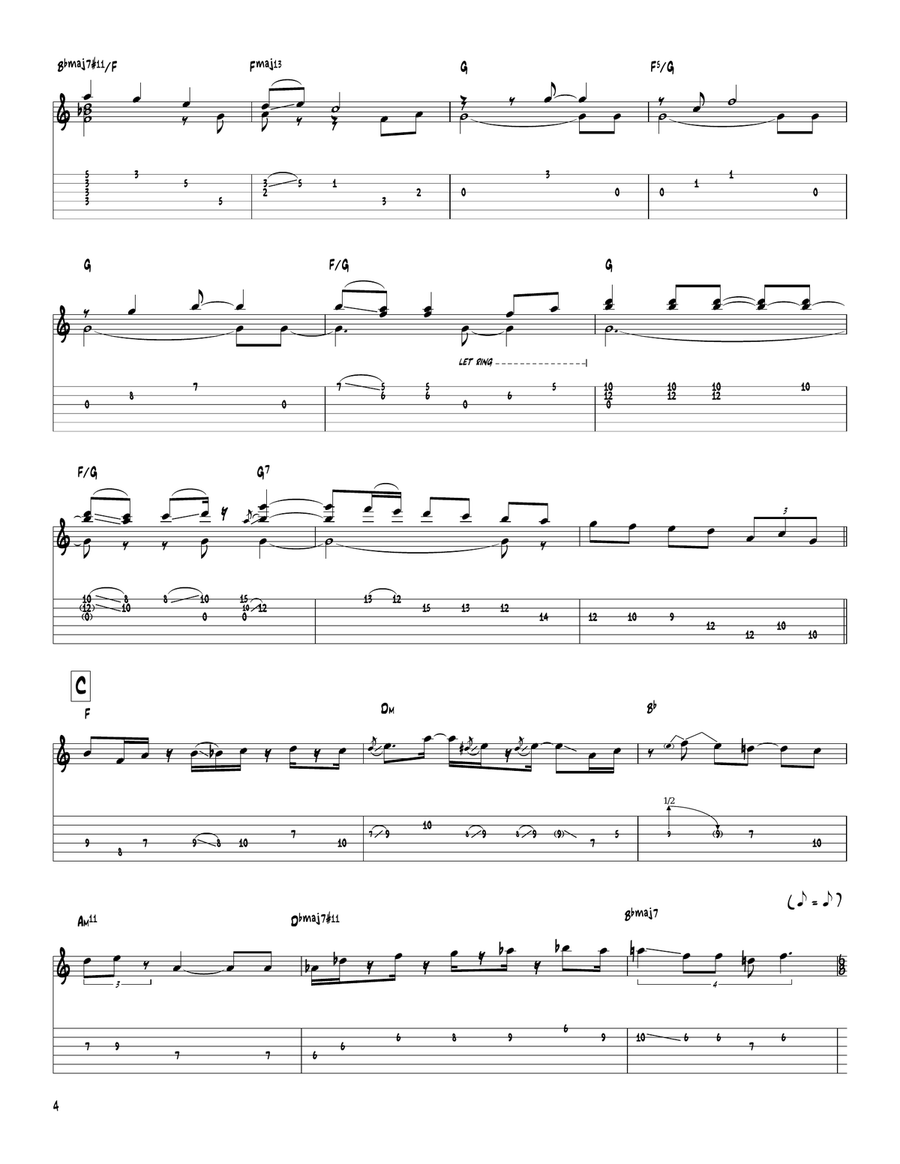 At Last You're Here At Last You're Here Electric Guitar scores gallery preview page 4