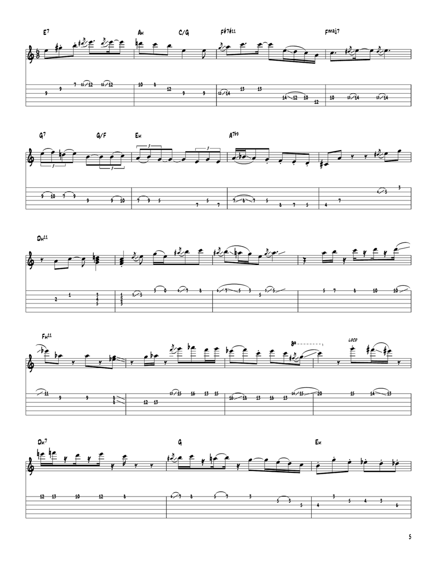 At Last You're Here At Last You're Here Electric Guitar scores gallery preview page 5