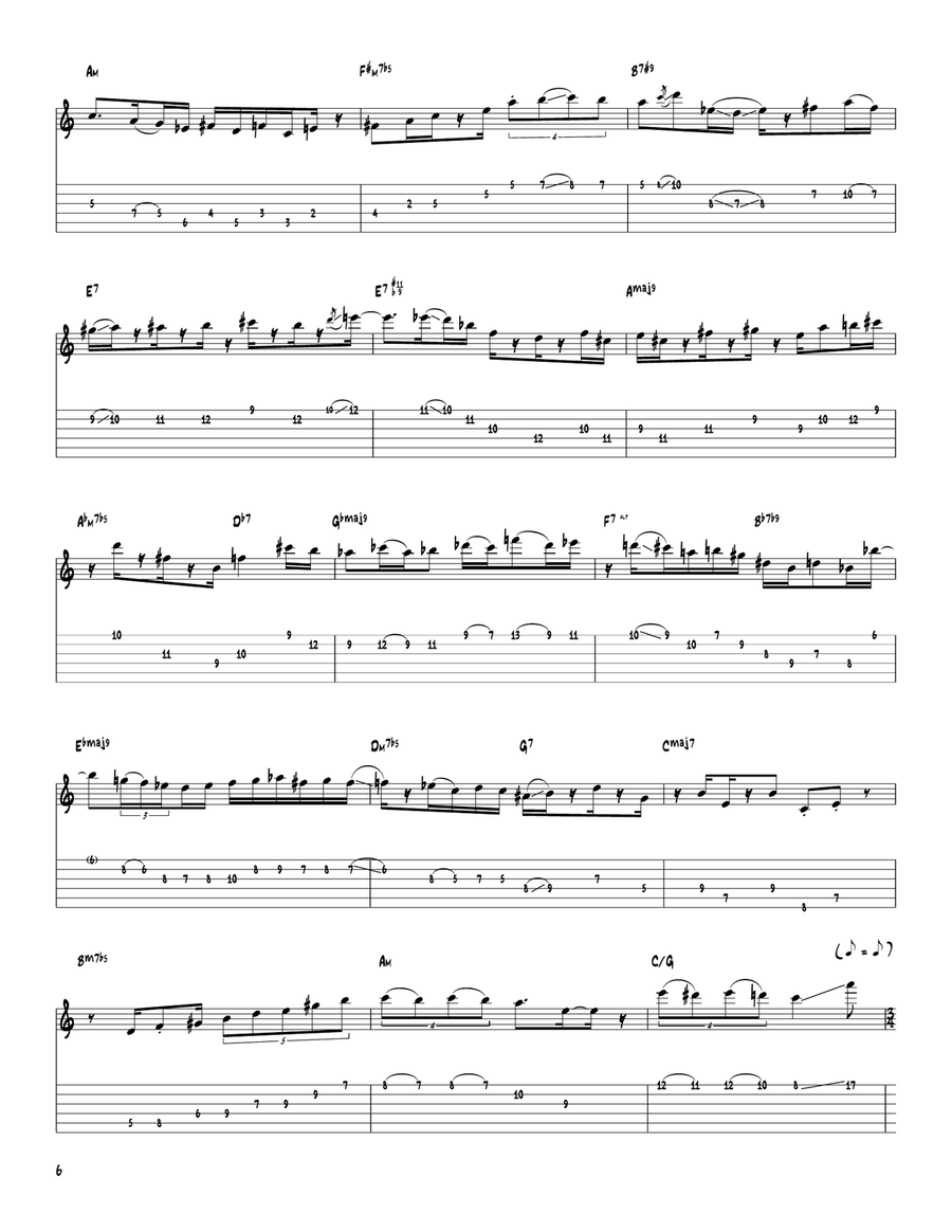 At Last You're Here At Last You're Here Electric Guitar scores gallery preview page 6