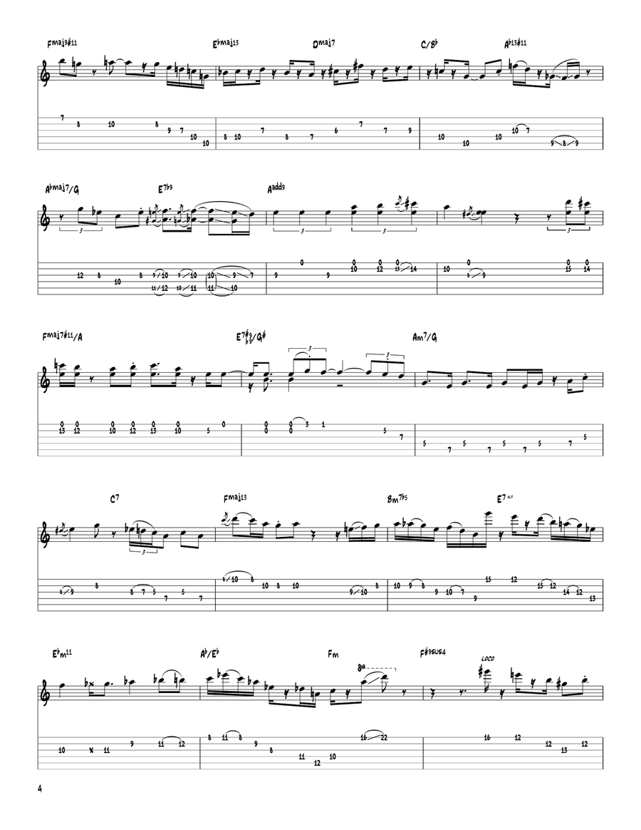 Snova Snova Electric Guitar scores gallery preview page 4