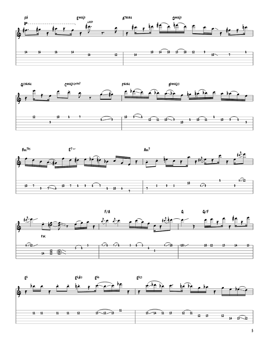 Snova Snova Electric Guitar scores gallery preview page 5