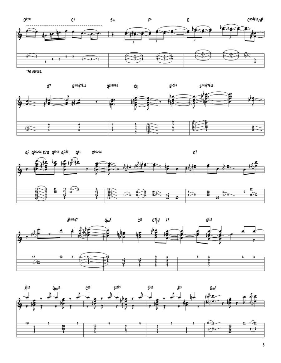 Calvin's Keys Calvin's Keys Electric Guitar scores gallery preview page 5