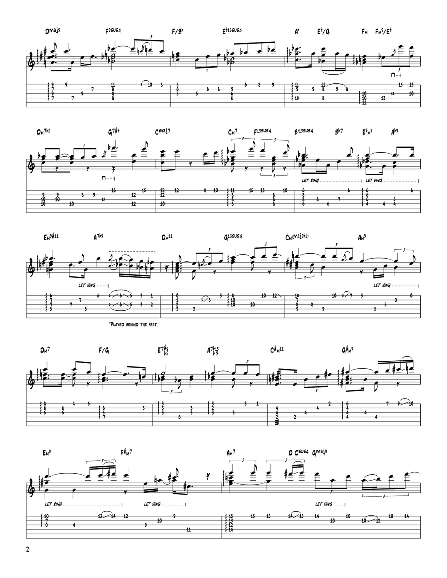 Dreaming Trees Dreaming Trees Electric Guitar scores gallery preview page 2