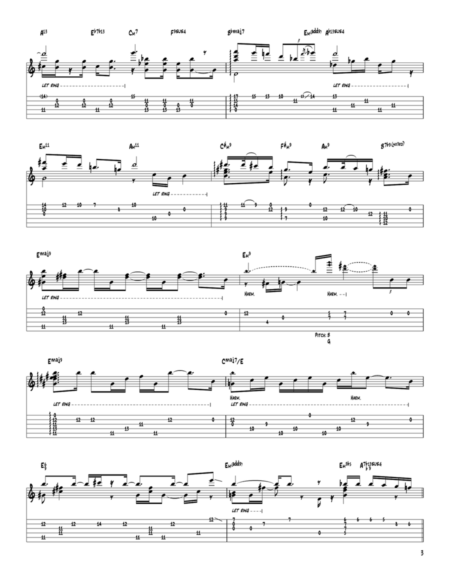 Dreaming Trees Dreaming Trees Electric Guitar scores gallery preview page 3