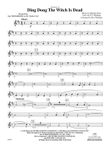 Variations on Ding Dong the Witch Is Dead (fromThe Wizard of Oz): (World Part) 2nd B-flat Trombone T.C.
