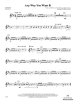 Any Way You Want It: (World Part) 1st Horn in E-flat