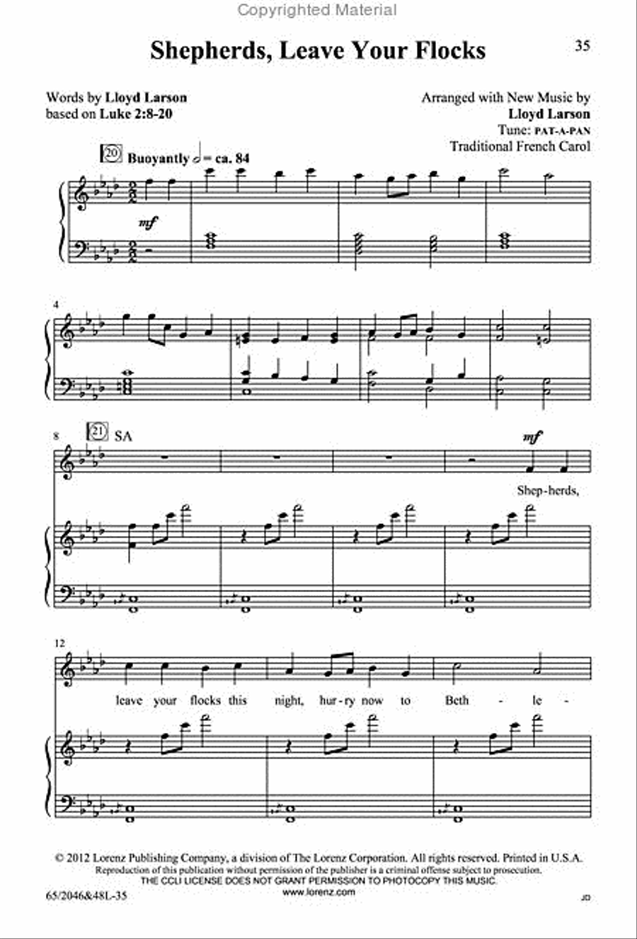 Behold the Star! - SATB Score with Performance CD 4-Part scores gallery preview page 2