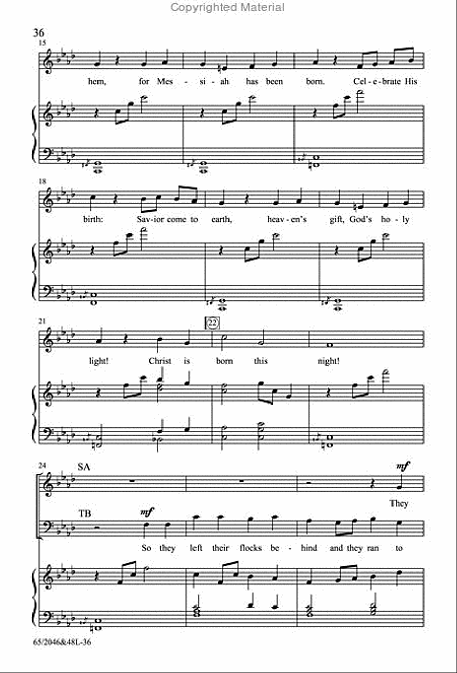 Behold the Star! - SATB Score with Performance CD 4-Part scores gallery preview page 3