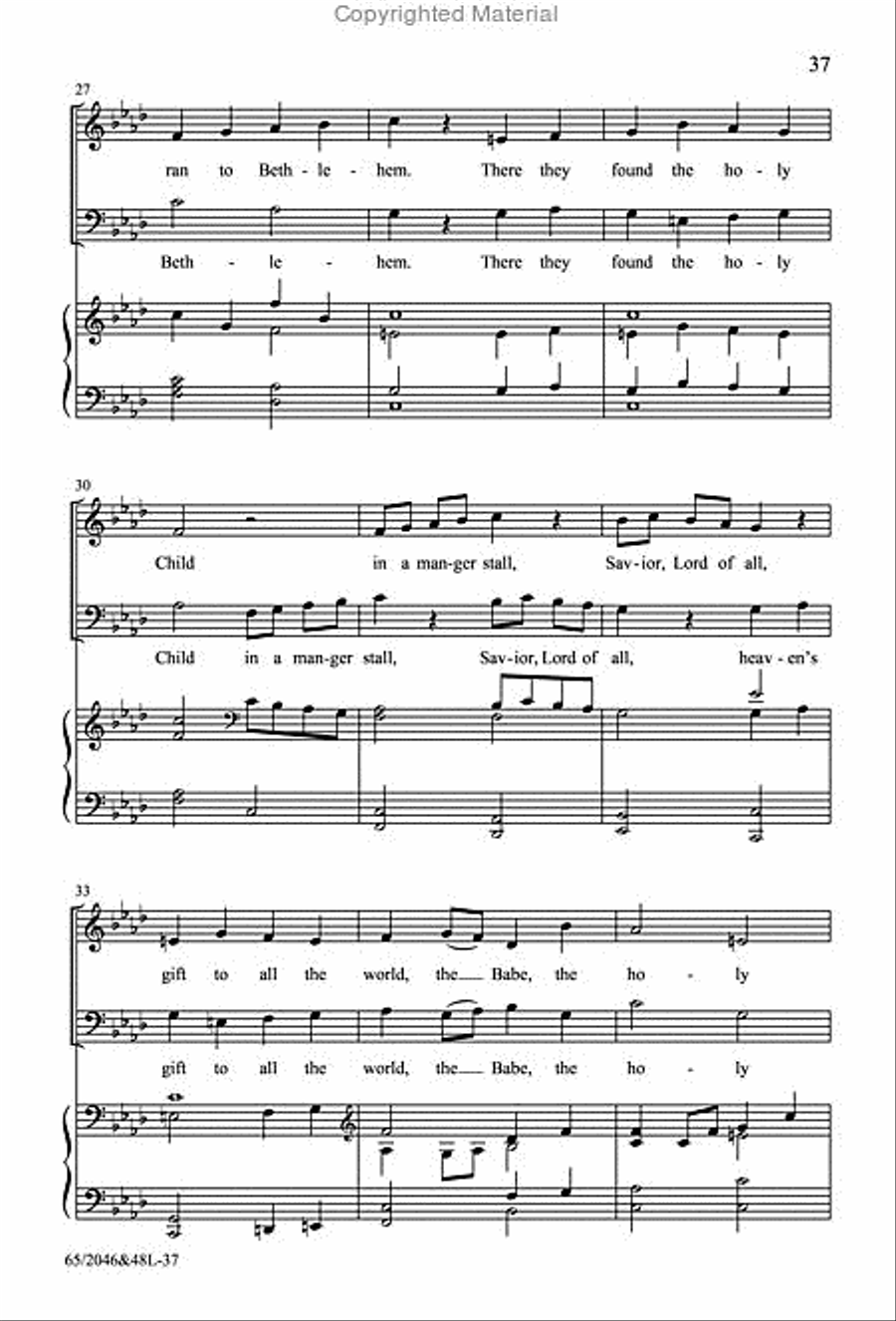 Behold the Star! - SATB Score with Performance CD 4-Part scores gallery preview page 4
