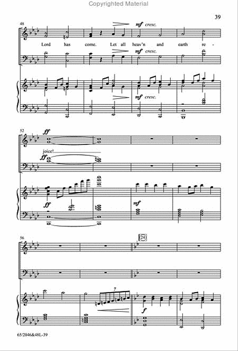 Behold the Star! - SATB Score with Performance CD 4-Part scores gallery preview page 6