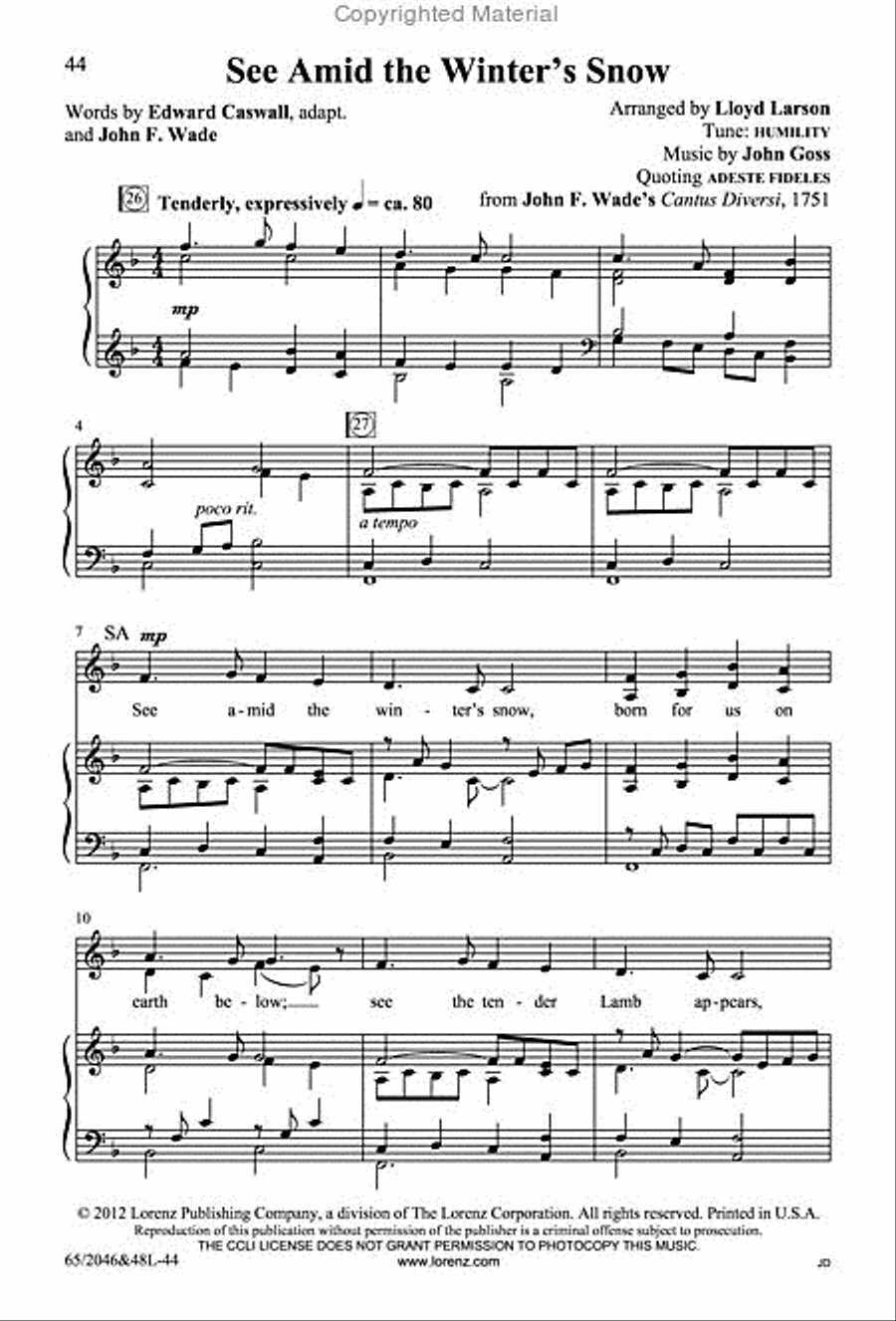 Behold the Star! - SATB Score with Performance CD 4-Part scores gallery preview page 7