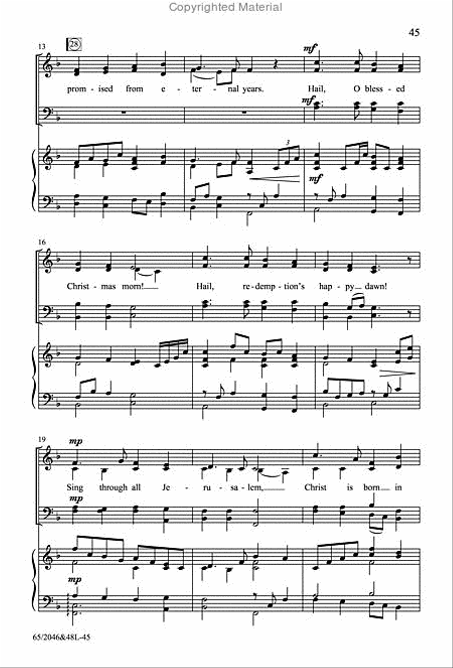 Behold the Star! - SATB Score with Performance CD 4-Part scores gallery preview page 8