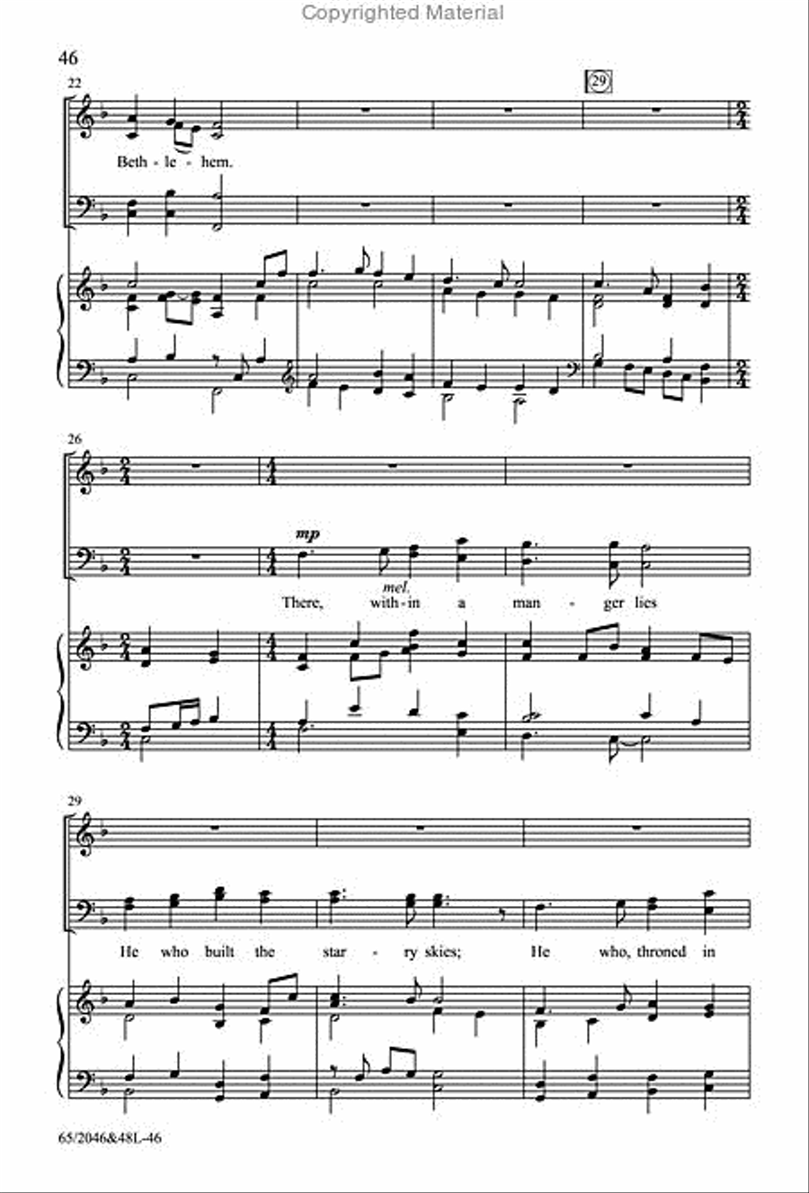 Behold the Star! - SATB Score with Performance CD 4-Part scores gallery preview page 9