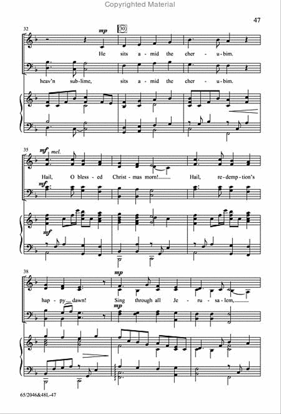 Behold the Star! - SATB Score with Performance CD 4-Part scores gallery preview page 10