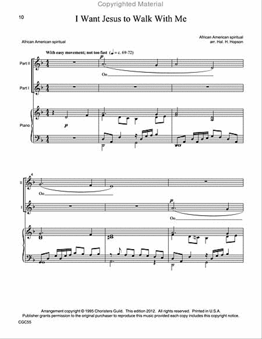 When the Spirit Says Sing: Spirituals for Unison/Two-part Voices Unison Choir scores gallery preview page 6