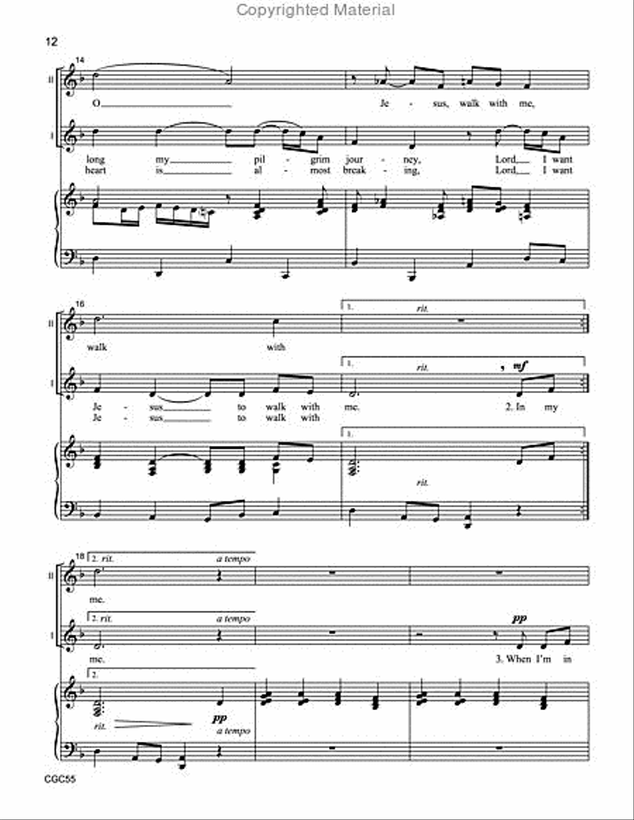 When the Spirit Says Sing: Spirituals for Unison/Two-part Voices Unison Choir scores gallery preview page 8