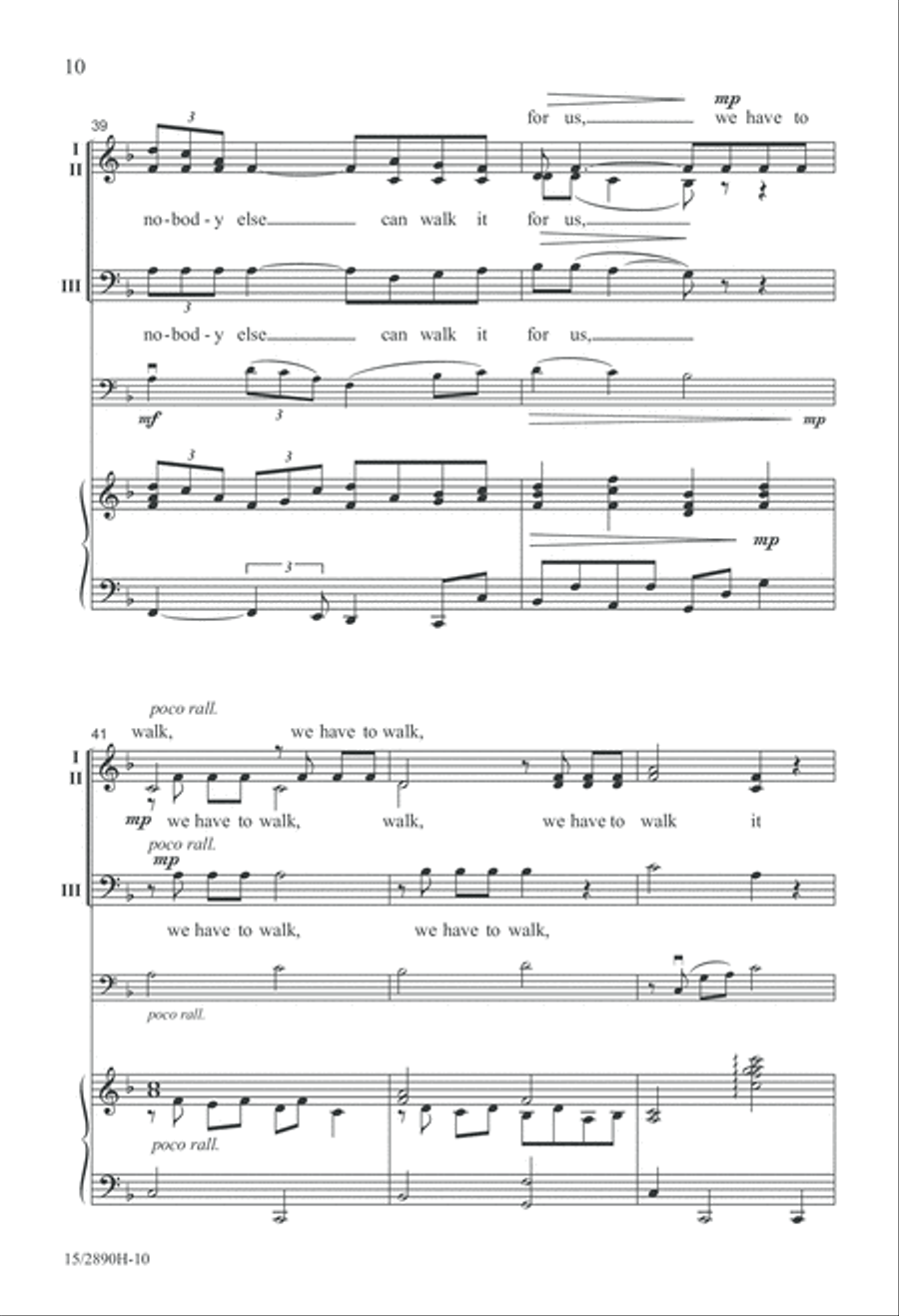 Walk This Lonesome Valley 3-Part scores gallery preview page 11