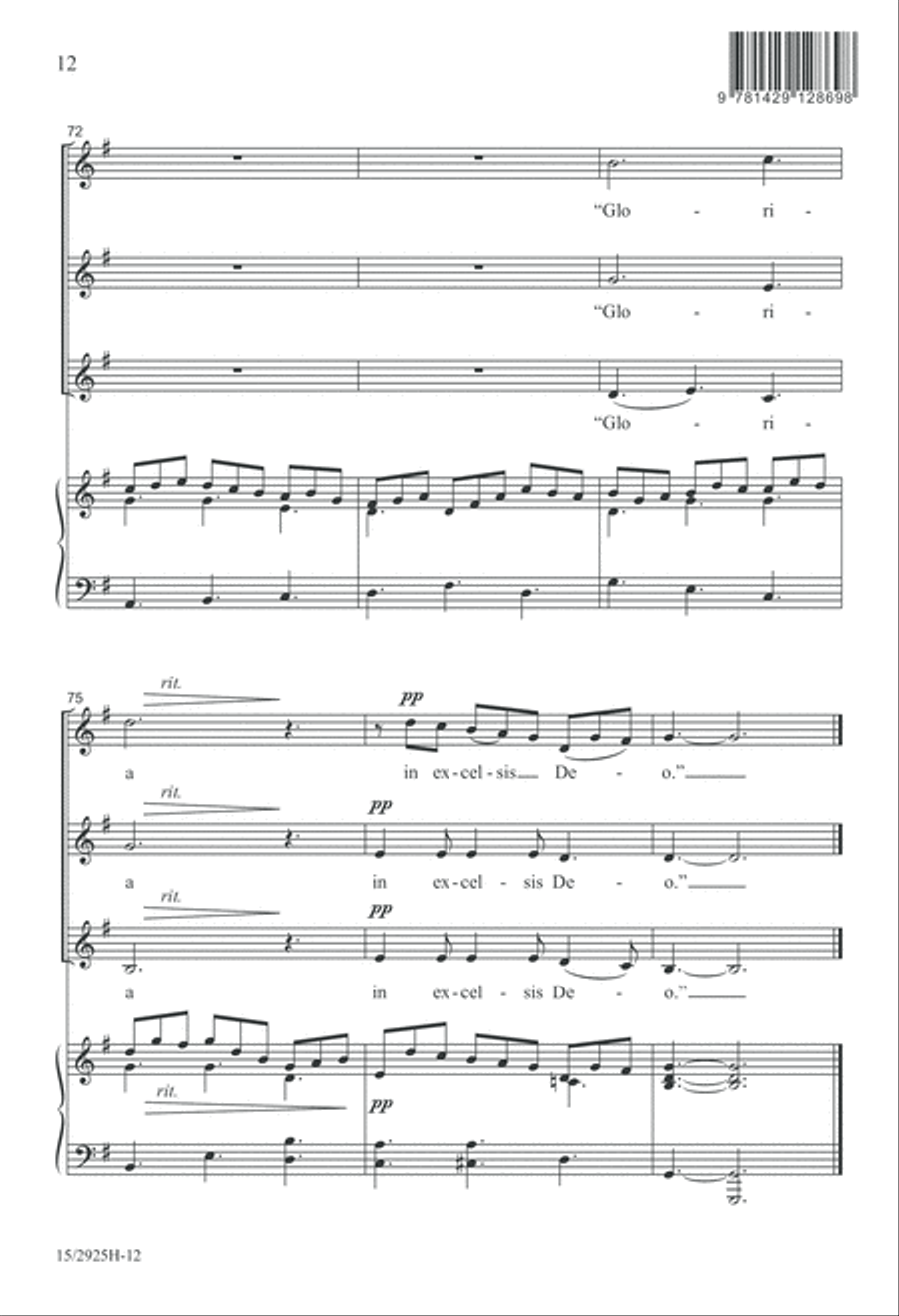 Angels Sing Gloria Angels Sing Gloria SSA scores gallery preview page 13