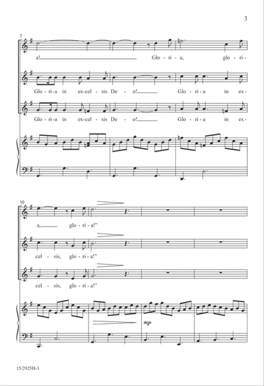 Angels Sing Gloria Angels Sing Gloria SSA scores gallery preview page 4