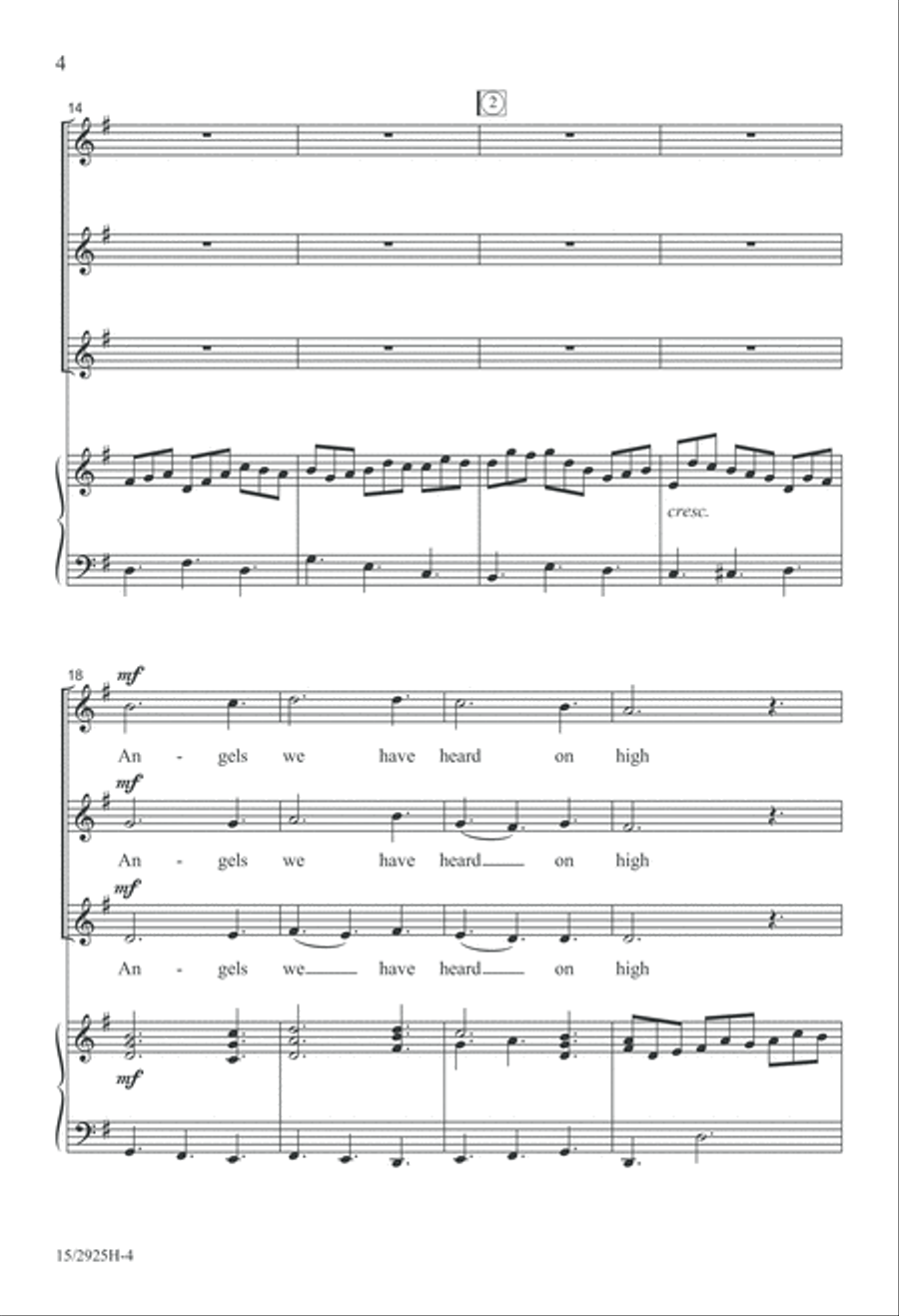 Angels Sing Gloria Angels Sing Gloria SSA scores gallery preview page 5