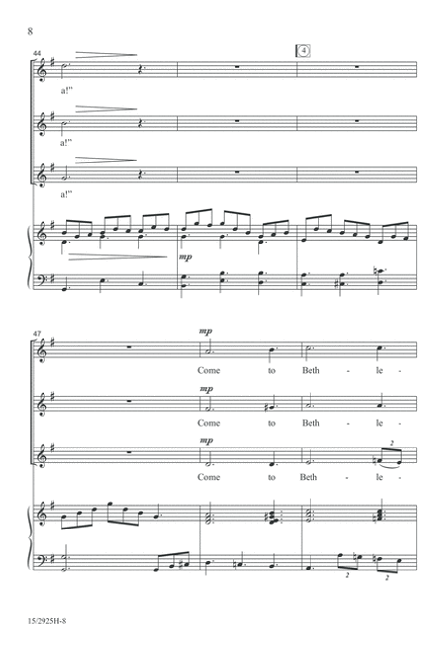Angels Sing Gloria Angels Sing Gloria SSA scores gallery preview page 9