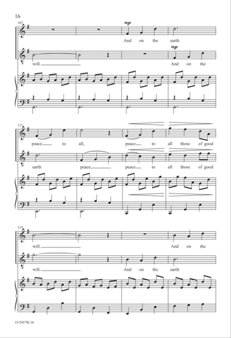 Gloria in Excelsis Deo (from “Gloria”) Divisi scores gallery preview page 17