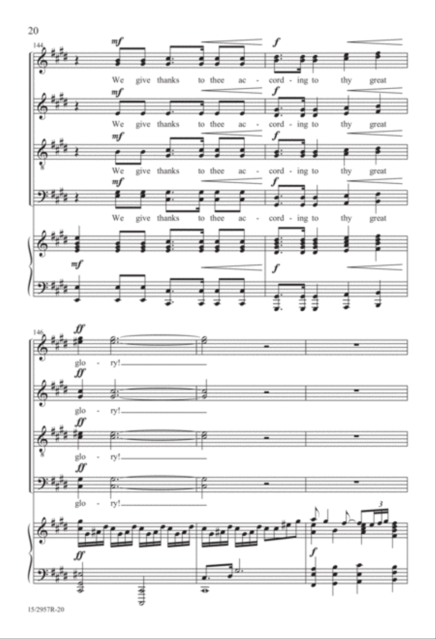 Gloria in Excelsis Deo (from “Gloria”) Divisi scores gallery preview page 21