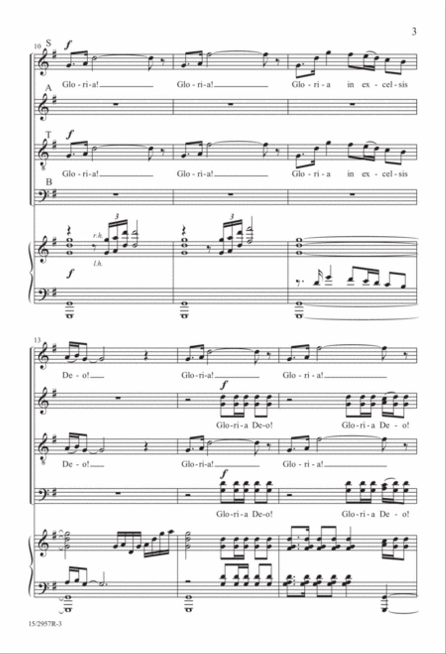 Gloria in Excelsis Deo (from “Gloria”) Divisi scores gallery preview page 4