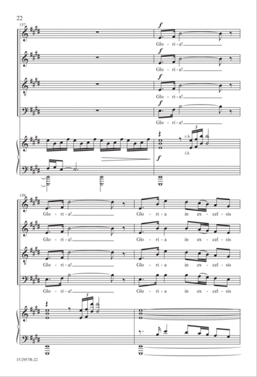 Gloria in Excelsis Deo (from “Gloria”) Divisi scores gallery preview page 23