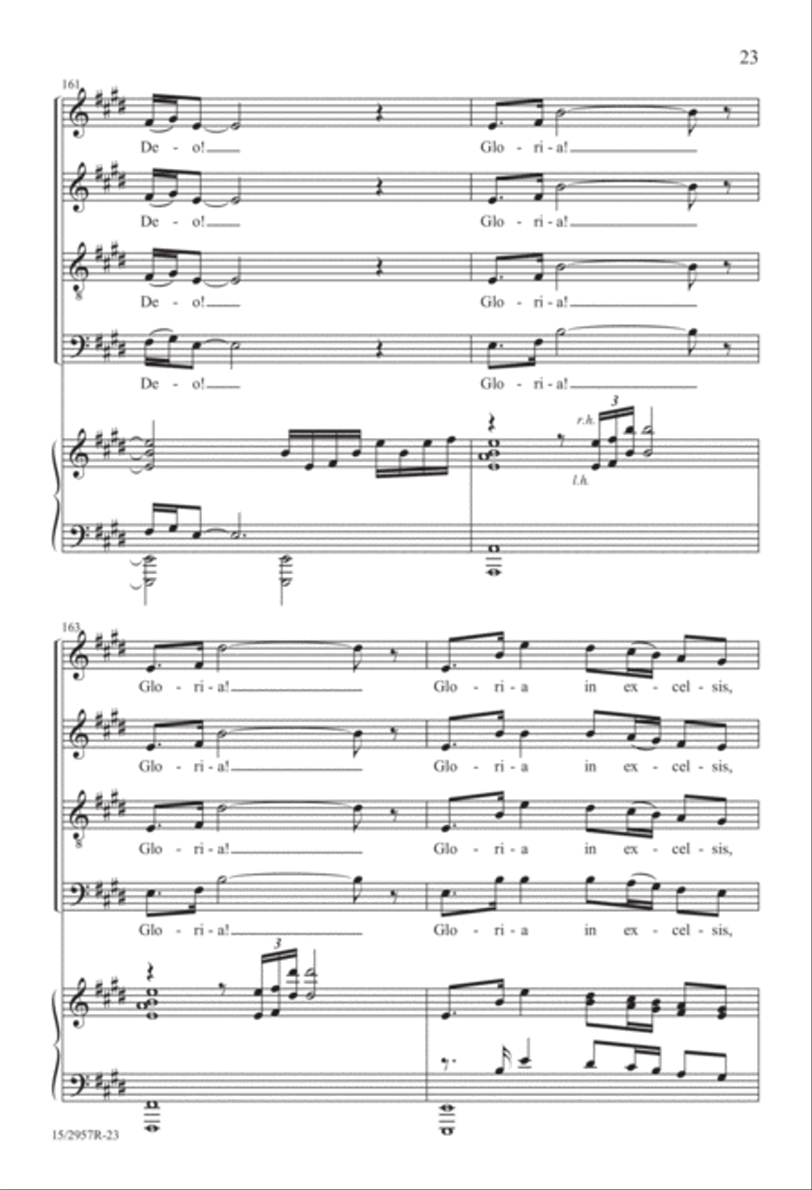 Gloria in Excelsis Deo (from “Gloria”) Divisi scores gallery preview page 24